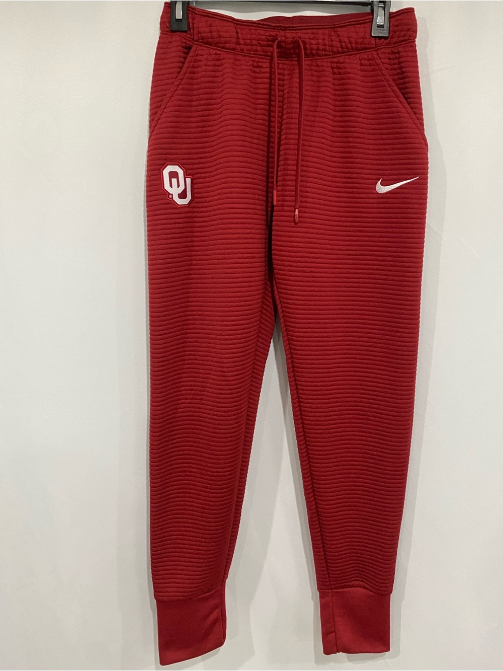 OU Nike men’s small tall ribbed knit joggers Oklahoma sweatpants
